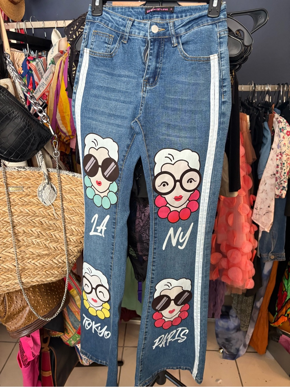 Bundle 2 for $30. NWT  Iris Apfel Denim Flare Jeans. Available in Small.